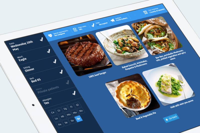 Picnic on tablet