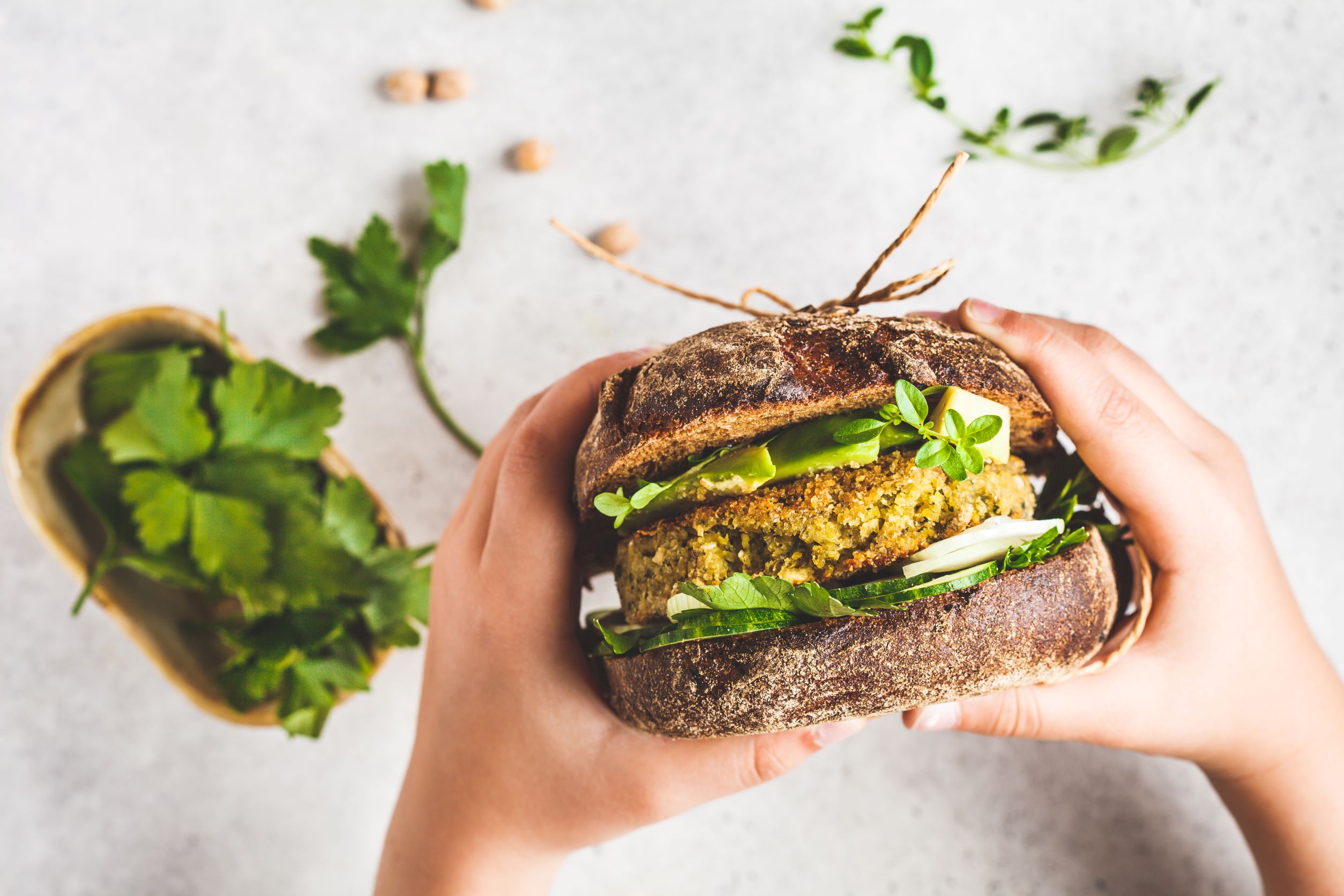 Plant-based burger